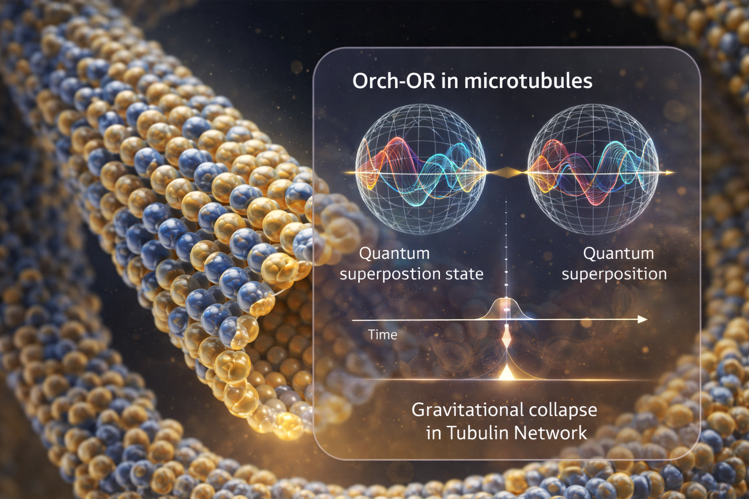 Skizze von Neuronen und Mikrotubuli